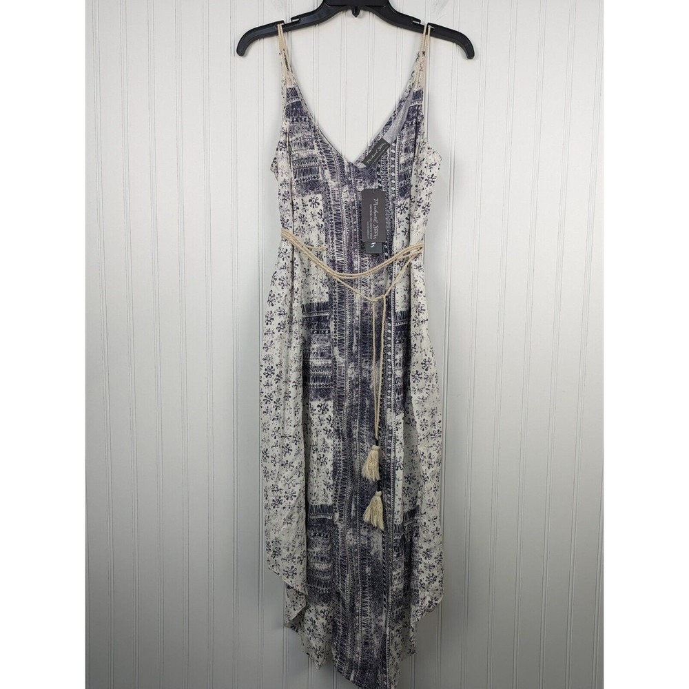 Michael Stars Women's Charlotte Print Midi Dress Front To Back Reversible Size S
